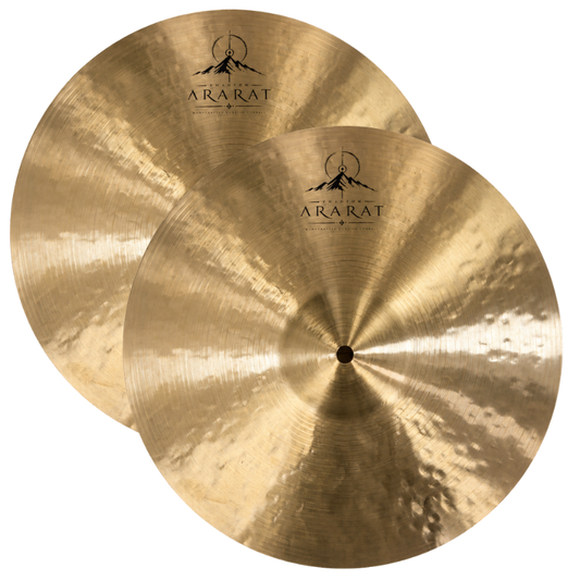 Phantom ARARAT 14" Hi-Hat handcrafted Turkish B20 hi-hat cymbals with exceptional sound quality.