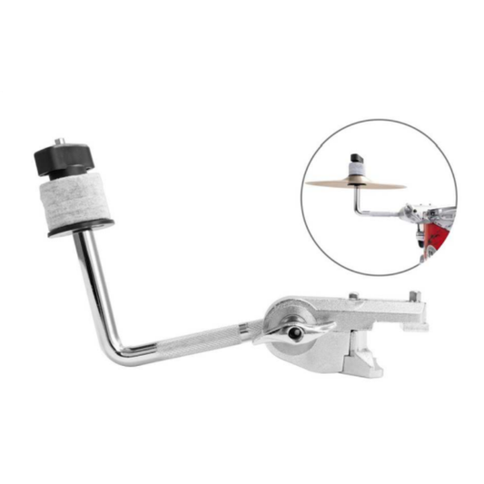 Compact Rack-Mount Cymbal Arm with Clamp