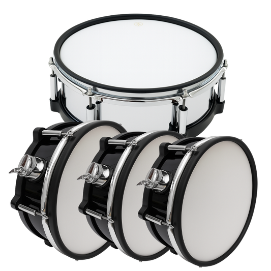 Phantom Electronic Drum Pad Bundle – 14” Metal 6-Trigger Snare + 12” Dual-Zone Pad + Two 10” Dual-Zone Pads