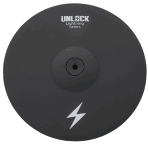 17 Inch Electronic Cymbal - 3zone Ride Cymbal Black - Unlock Lightning