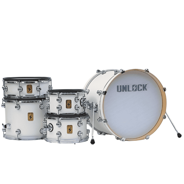 Unlock Electronic Drums Shell Packs White velvet